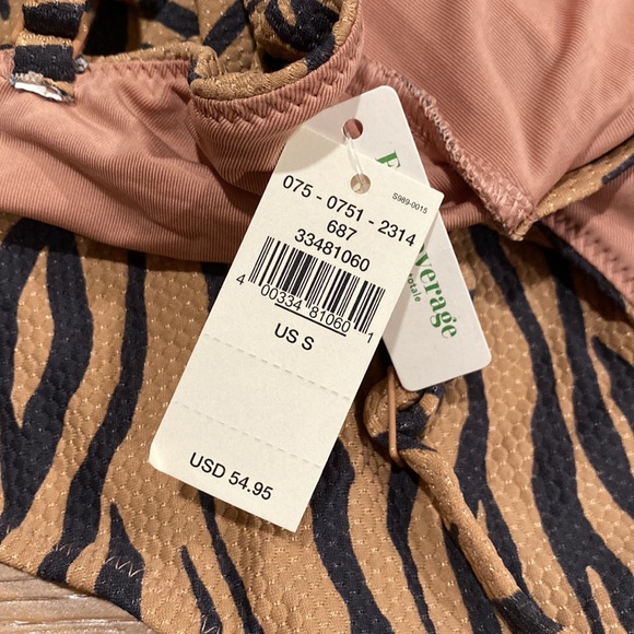 NWT Aerie animal print bathing suit full coverage Size Small - Picture 7 of 7